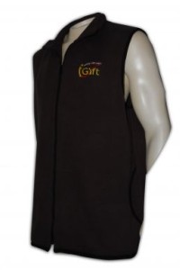 V009 訂購男背心外套 safety vest  訂製黑色背心褸制服  自訂團體制服專門店
